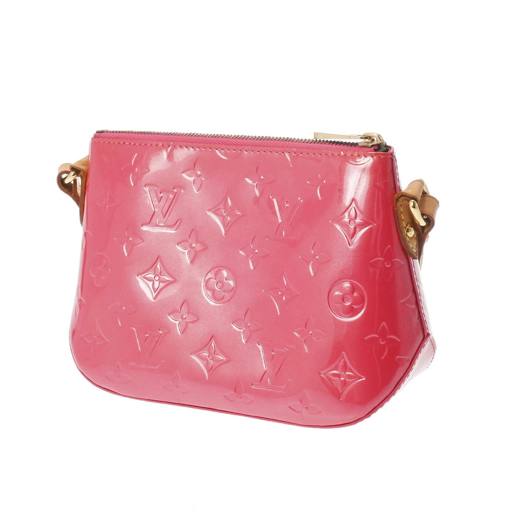 Louis Vuitton Vernis Monogram Mott Shoulder Bag Framboise Brown